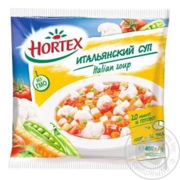Смесь овощная Hortex Итальянский суп быстрозамороженная 400г купить, цены на МегаМаркет - фото 1