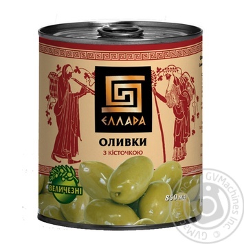 Ellada green with bone olive 850ml - buy, prices for MegaMarket - photo 1