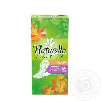 Ежедневные прокладки Naturella Calendula Tenderness Comfort Plus 16шт - купить, цены на NOVUS - фото 1