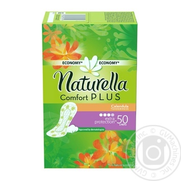 Liners Naturella Calendula Comfort Plus 50pcs - buy, prices for MegaMarket - photo 2