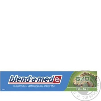 Зубная паста Blend-a-med БИО Фтор Кора Дуба 50мл купить, цены на МегаМаркет - фото 4