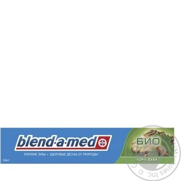 Зубная паста Blend-a-med БИО Фтор Кора Дуба 50мл - купить, цены на МегаМаркет - фото 4