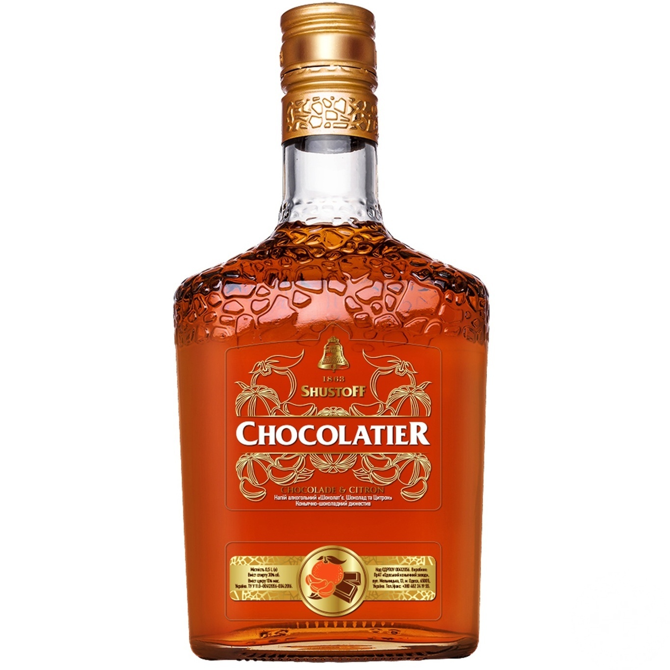 

Коньяк Шустов Chocolatier Шоколад та Цитрон 30% 0,5л