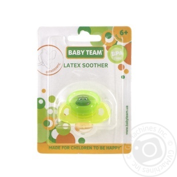 Baby Team Latex Orthodontic Soother 1pc 6 Months 3204 - buy, prices for NOVUS - photo 2