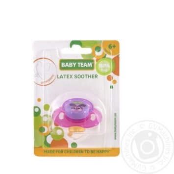 Baby Team Latex Orthodontic Soother 1pc 6 Months 3204 - buy, prices for NOVUS - photo 4