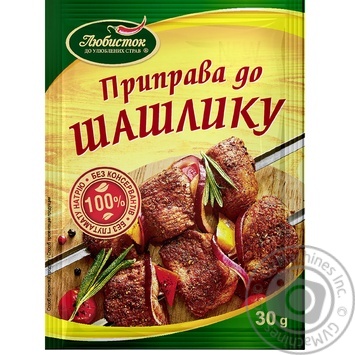 Spices Lyubystok to the shashlick 30g sachet - buy, prices for MegaMarket - photo 1