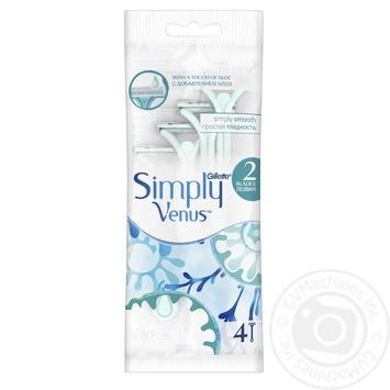 Disposable Razors Simply Venus 2 4count - buy, prices for MegaMarket - photo 1