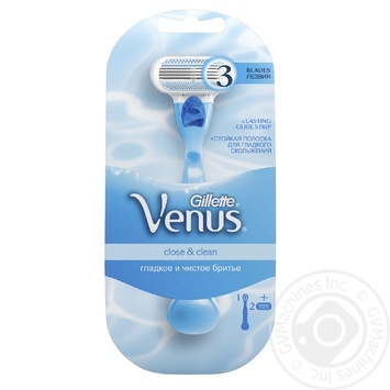 Станок Gillette Venus для жінок з 2 змінними картриджами купити, ціни на МегаМаркет - фото 1