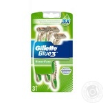 Disposable Razors Gilette Blue 3 SenseCare 3count