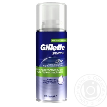 Gillette Series Shaving Foam for Sensitive Skin 100ml - buy, prices for NOVUS - photo 2