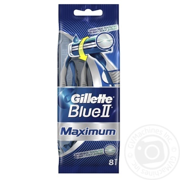 Бритвы одноразовые Gillette Blue ll Max 6шт + 2 купить, цены на МегаМаркет - фото 1
