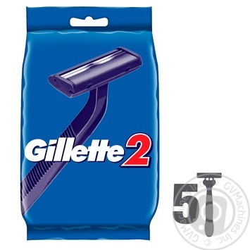 Станок бритвенный Gillette 2 одноразовый 5шт купить, цены на МегаМаркет - фото 2