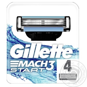 Касети для гоління Gillette Mach3 Start змінні 4шт купити, ціни на МегаМаркет - фото 2