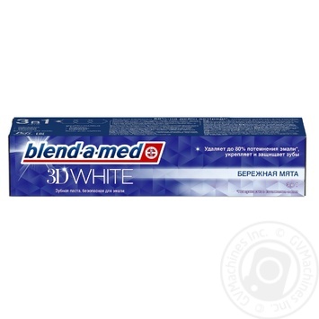 Зубна паста Blend-a-med 3D White Делікатне Відбілювання 100мл купити, ціни на МегаМаркет - фото 1