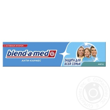 Зубна паста Blend-a-med Анти-кариес Мята 100мл купити, ціни на МегаМаркет - фото 1