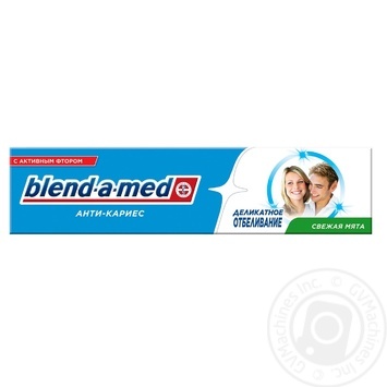 Зубна паста Blend-a-med Анти-карієс Делікатне Відбілювання 100мл купити, ціни на МегаМаркет - фото 1