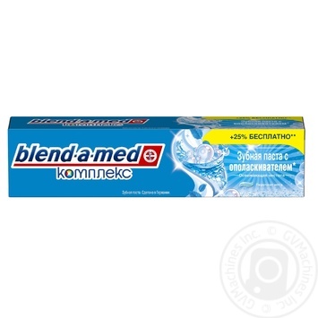 Зубна паста Blend-a-med Комплекс 7 з ополіскувачем 125мл купити, ціни на МегаМаркет - фото 1