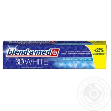 Toothpaste Blend-a-Med 3D White Fresh Mint Kiss 125ml - buy, prices for MegaMarket - photo 1
