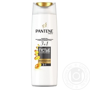 Шампунь, бальзам-ополаскиватель и интенсивный уход 3в1 Pantene Pro-V Густые и Крепкие для тонких слабых волос 360мл купить, цены на МегаМаркет - фото 1