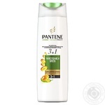 Шампунь, бальзам-ополаскиватель и интенсивный уход 3в1 Pantene Pro-V Слияние с природой Укрепление и Блеск 360мл