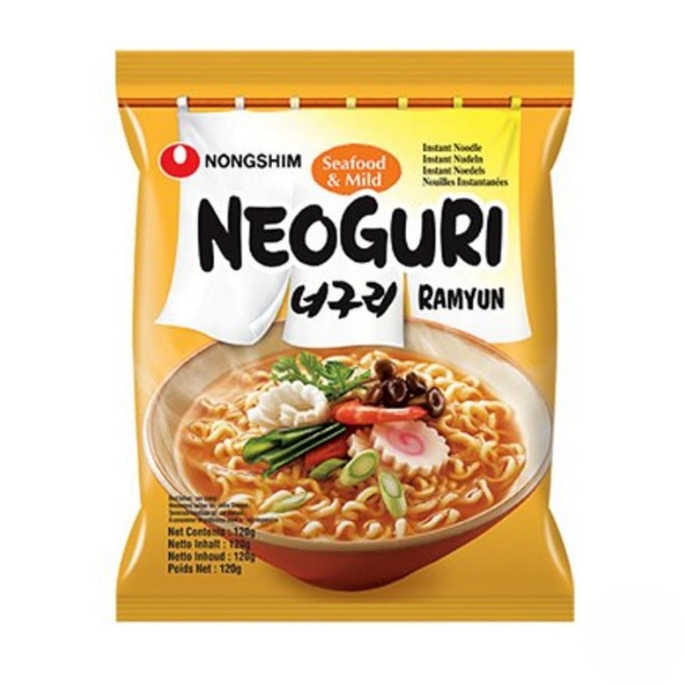 

Лапша Nongshim с морепродуктами среднеострая 120г