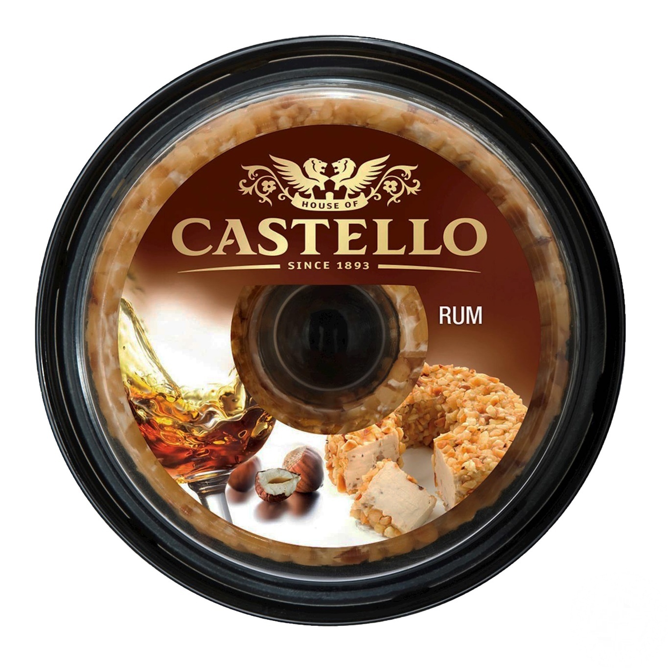 

Крем-сыр Castello с ромом и орехами 65%