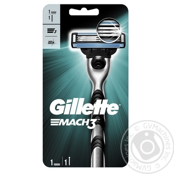 Gillette Mach3 Shaving with 1 Replaceable Cartridge Razor - buy, prices for EKO Market - photo 4