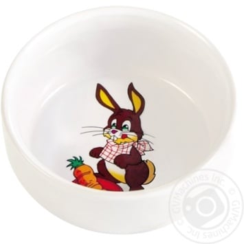 Trixie Ceramic Bowl for Rabbit 11cm 0.3l - buy, prices for MegaMarket - photo 1