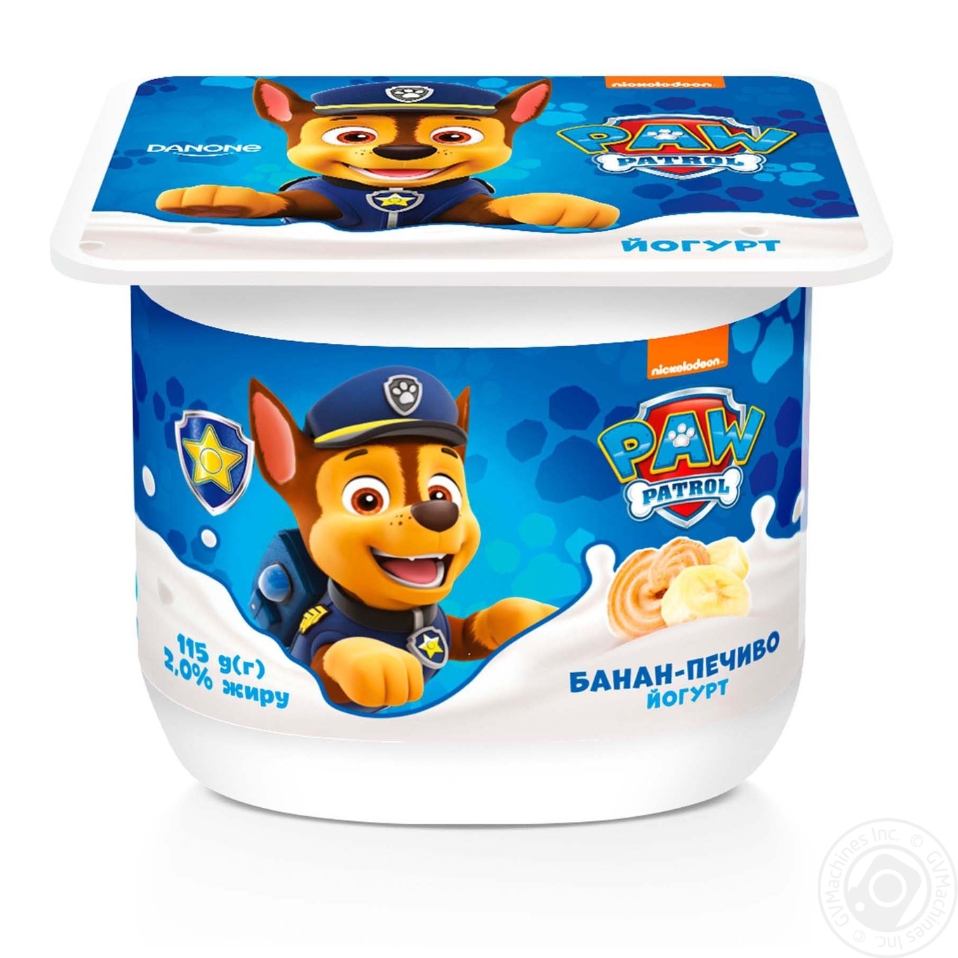 

Йогурт Danone Paw Patrol Банан-печенье 2% 115г