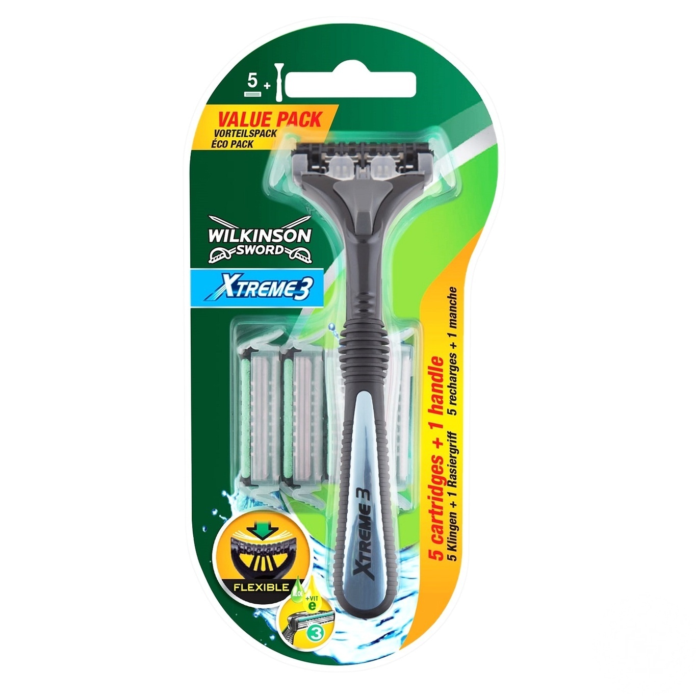 

Станок Wilkinson Sword Xtreme3 Hybrid + 5 сменных картриджей