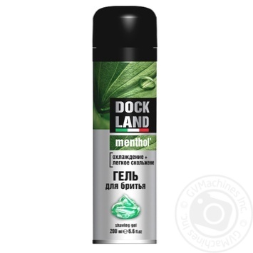 Гель для бритья Dock Land Menthol 200мл - купить, цены на ULTRAMARKET - фото 1