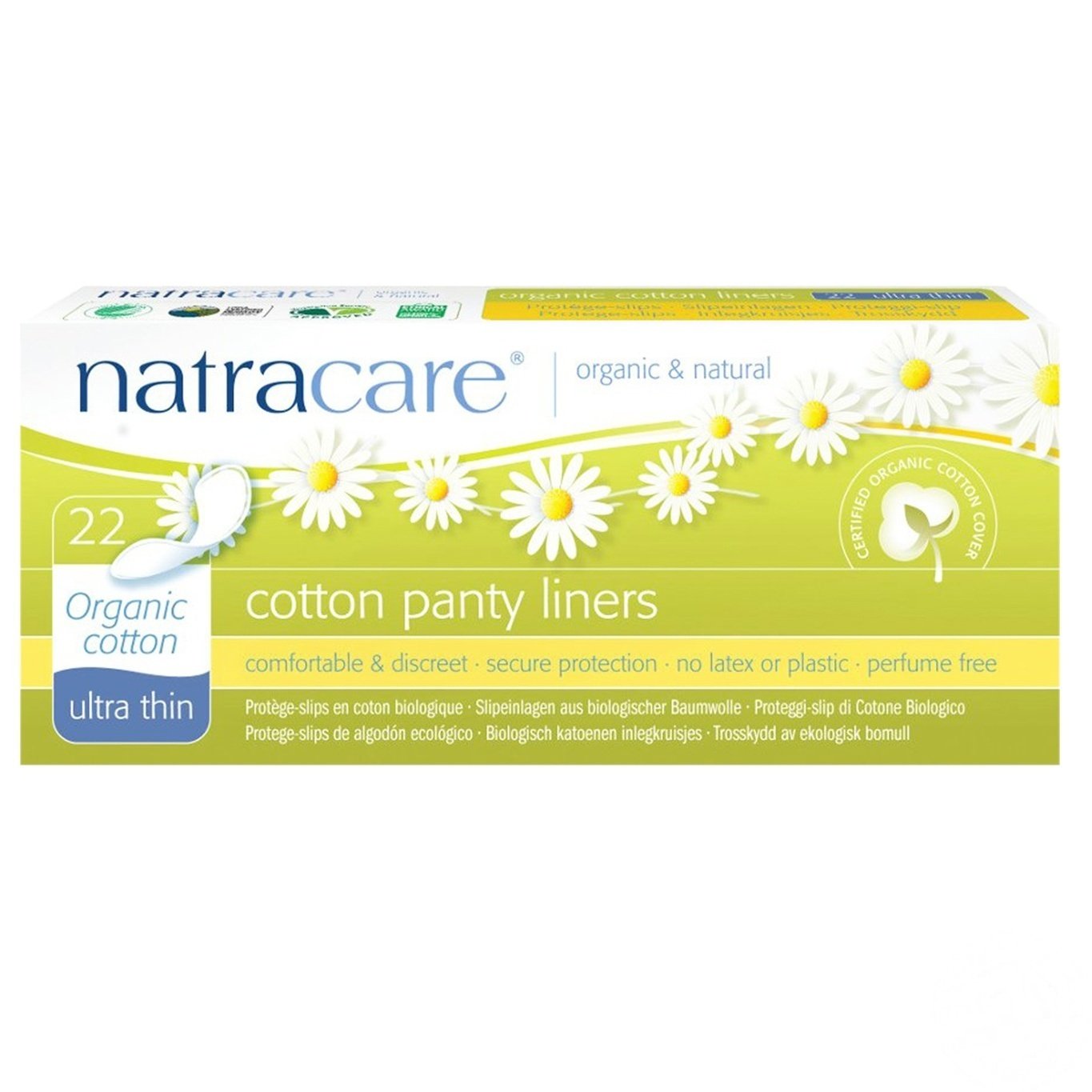 

Прокладки Natracare Organic & Natural ежедневные ультратонкие 22шт