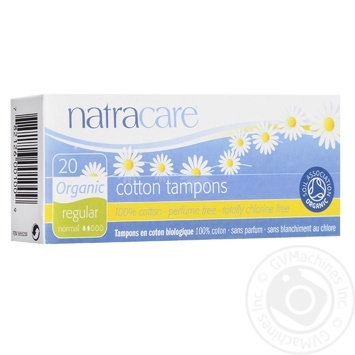 Тампони Natracare Organic Regular 20шт - купити, ціни на МегаМаркет - фото 1