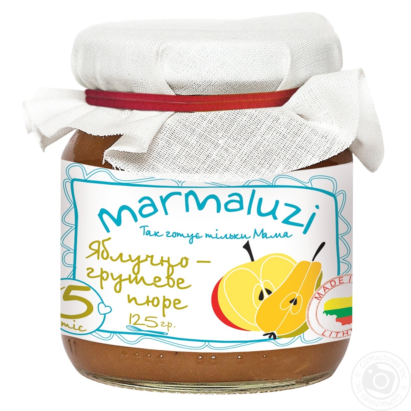 

Пюре Marmaluzi яблочно-грушевое 125г