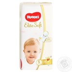 Huggies Elite Soft 5 diapers 12-22kg 56рсs