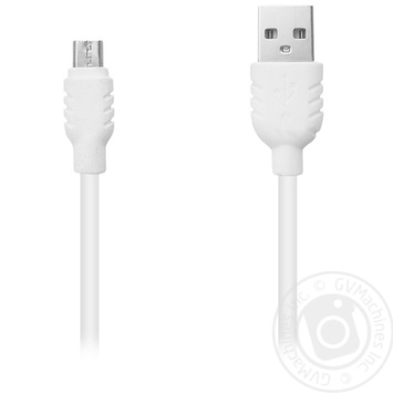 Кабель синхронизации Piko CB-UM11 microUSB-USB 1м белый - купить, цены на Auchan - фото 1