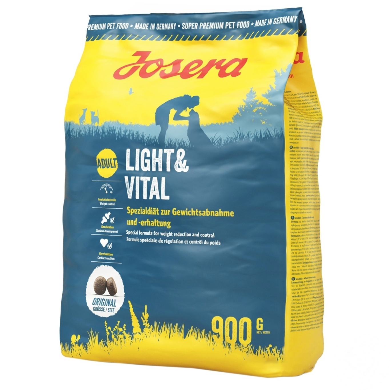 

Корм Josera Light & Vital сухой для собак диетический 900г