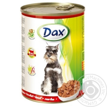 Dax Dog Food with Beef 415g - buy, prices for MegaMarket - photo 1