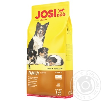 Корм сухой Josera JosiDog Family с домашней птицей для щенков и кормящих собак 18кг - купить, цены на - фото 2