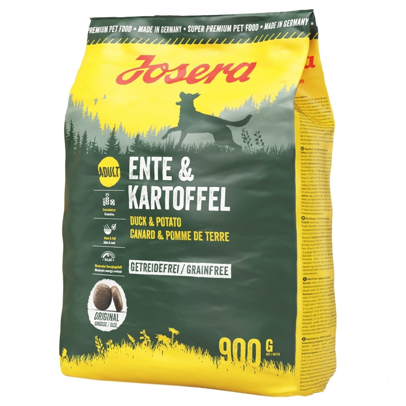 

Корм Josera Ente & Kartoffel Утка и картофель сухой для собак 900г