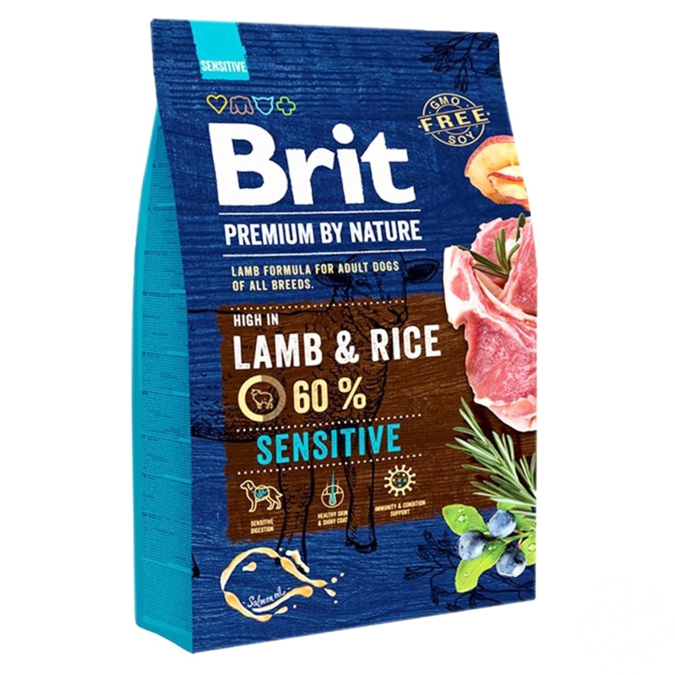 

Корм сухой Brit Premium ягненок для собак с чувствительным пищеварением 3кг