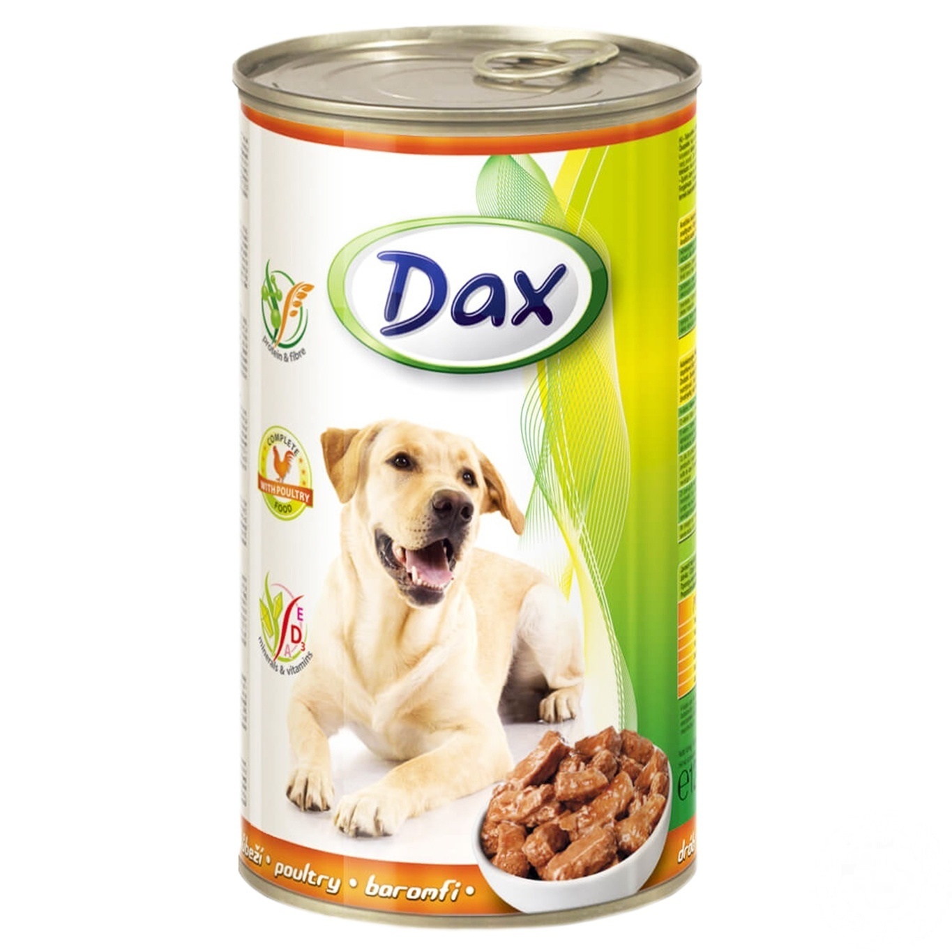 

Корм для собак Dax с Птицей 1240г