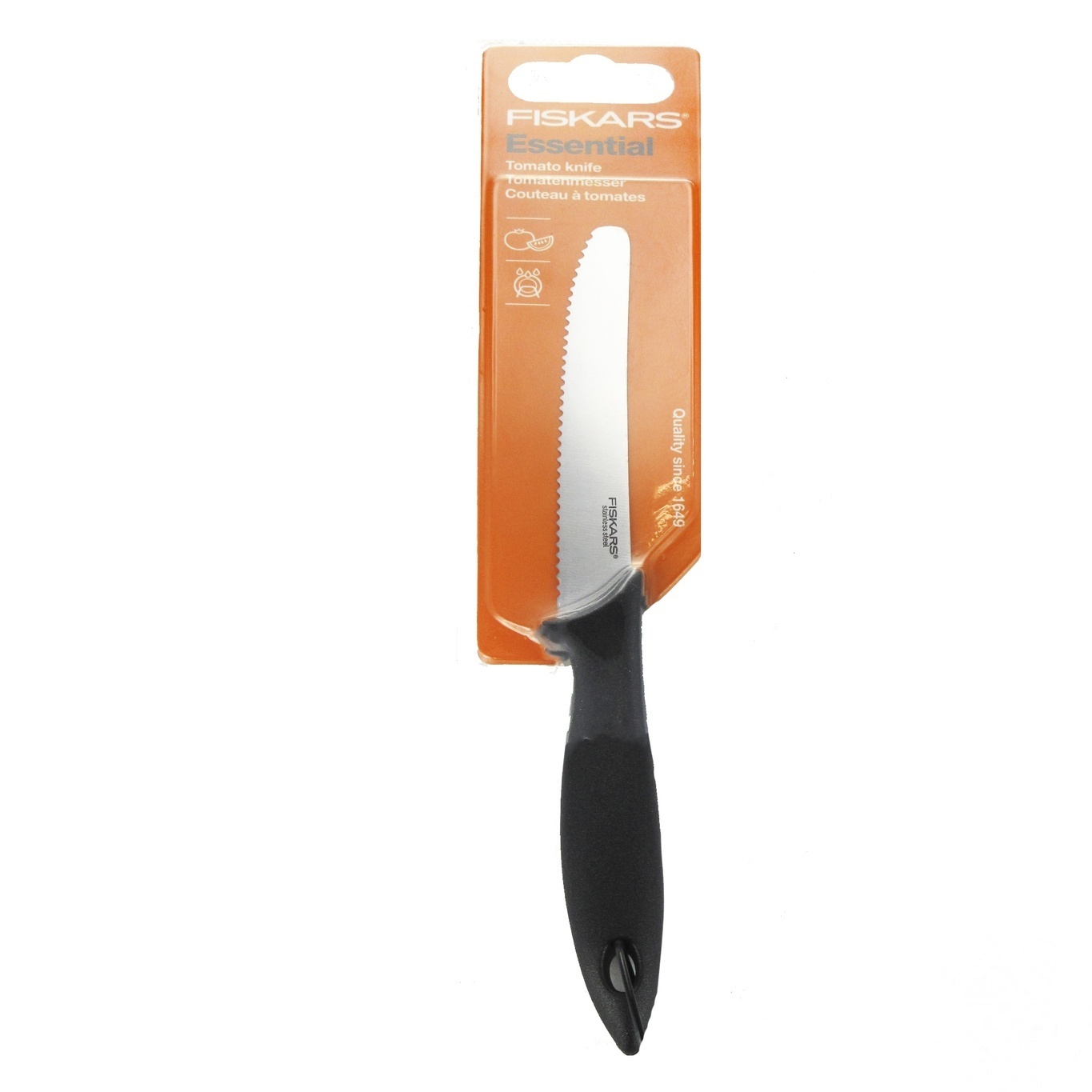 

Нож Fiskars Essential для томатов 12см