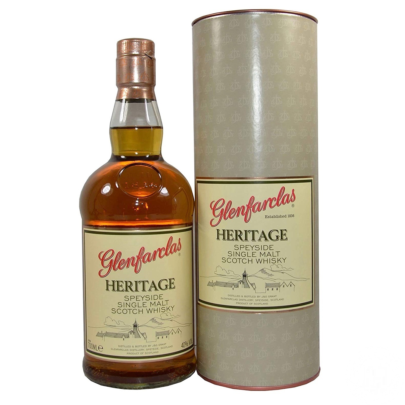 

Виски Glenfarclas Heritage односолодовый в тубе 0,7л