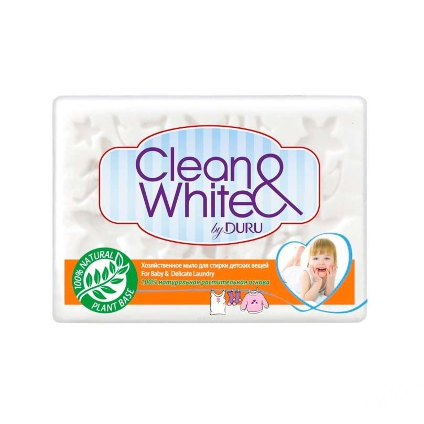 

Мыло хозяйственное Duru Clean White для стирки детских вещей 125г