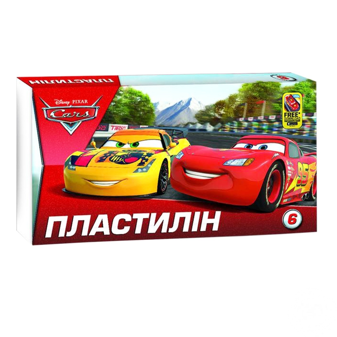 

Пластилин Мицар Cars 6 цветов 105г