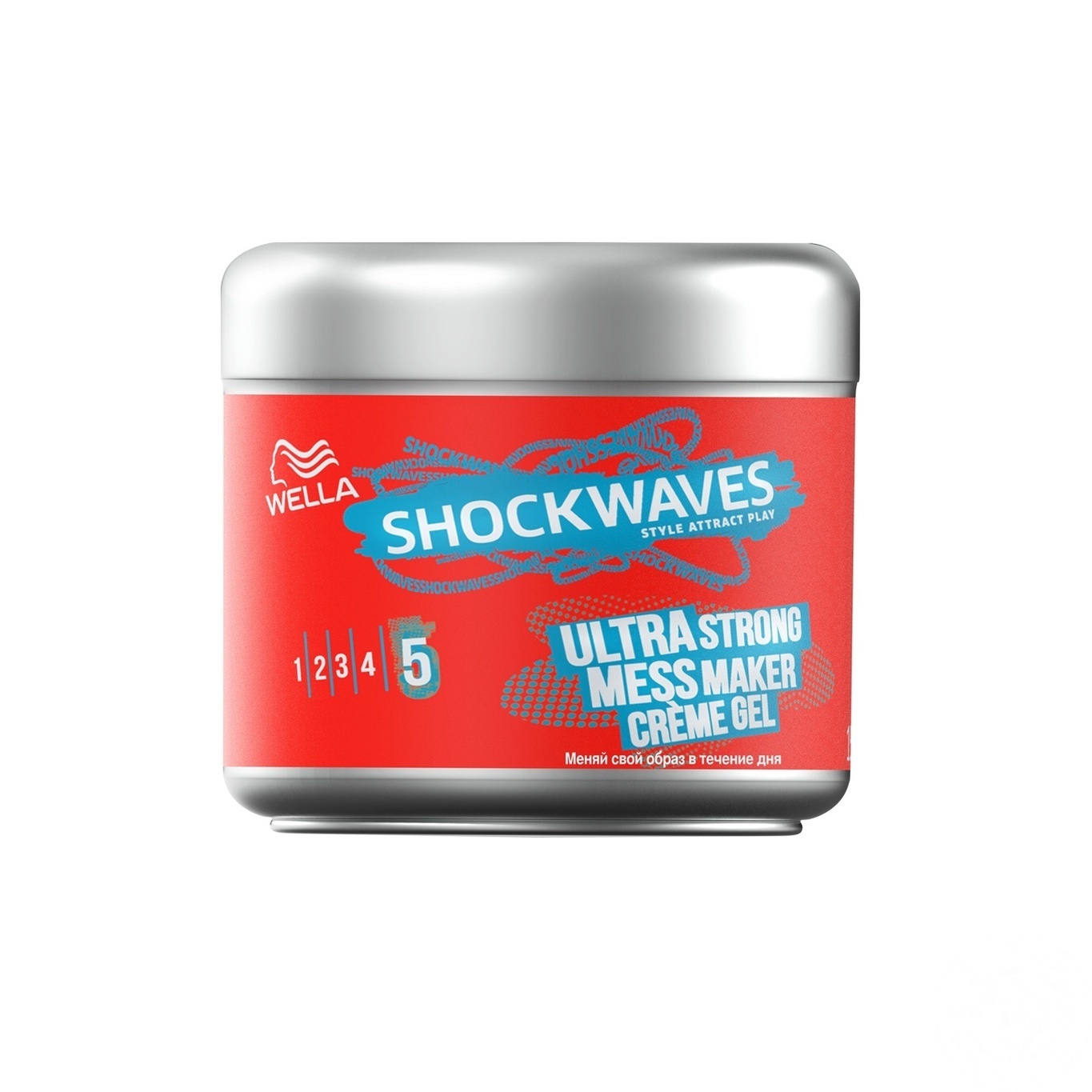 

Крем-гель для укладки волос Wella Shockwaves Mess Maker ультрасильная фиксация 150мл