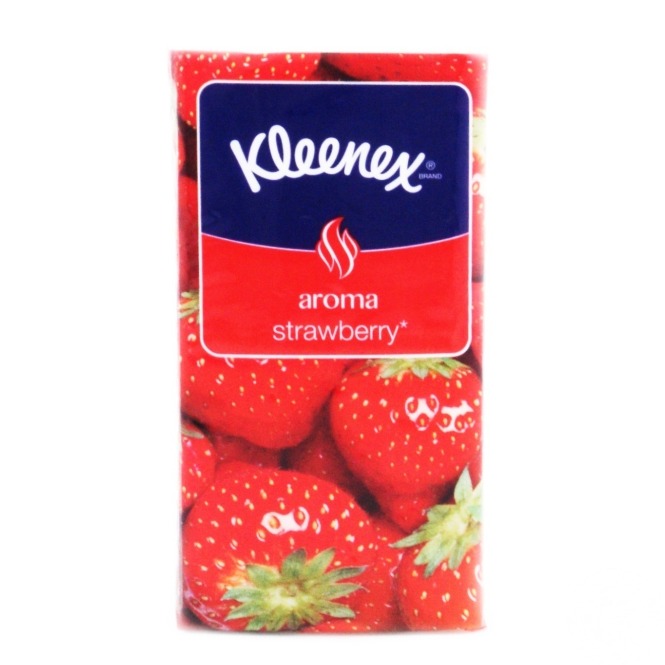 

Носовые платки ароматизированные Kleenex Aroma Strawberry (3 слоя размер листа 21*20см) 10шт