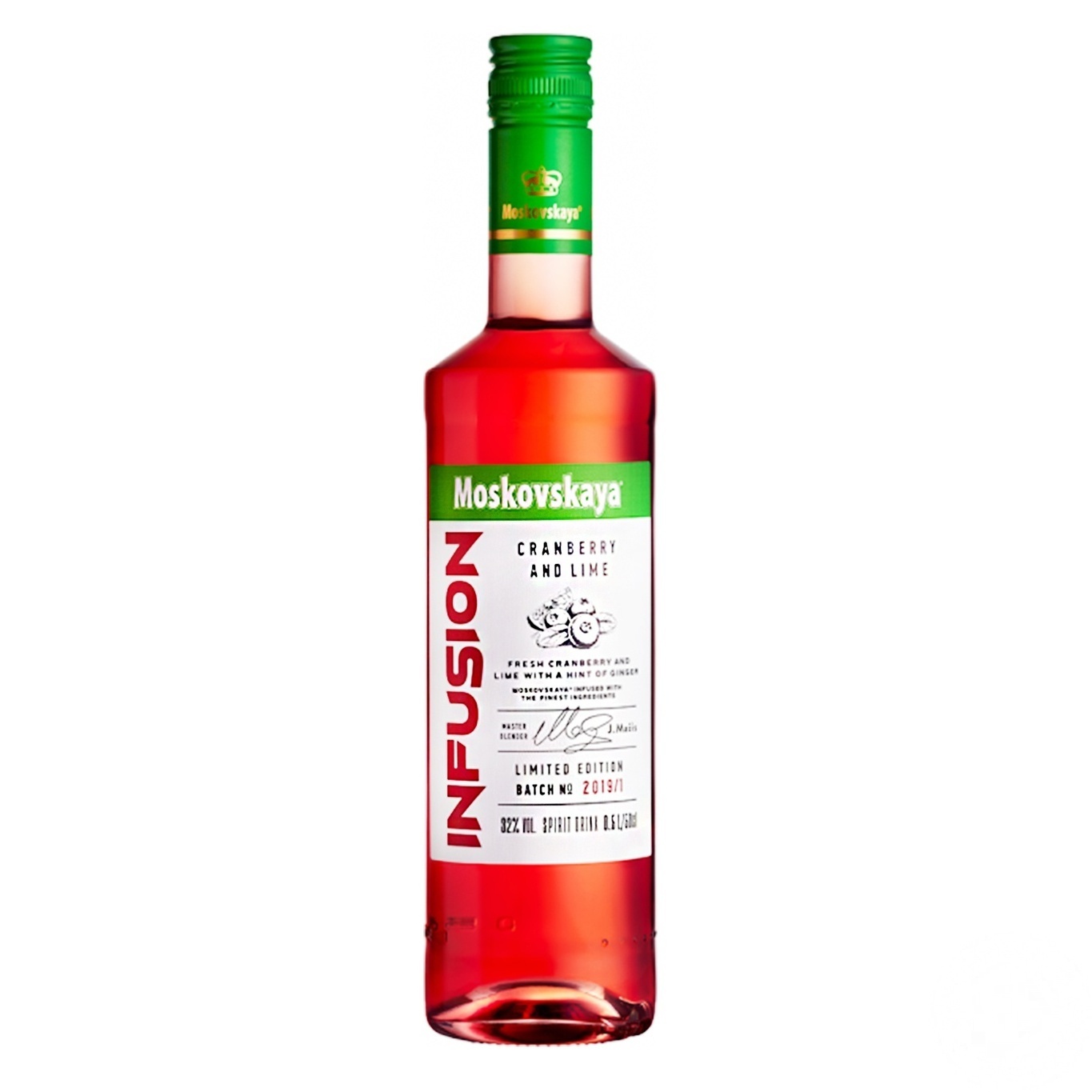

Настойка Moskovskaya Cranberry and Lime 32% 0,5л