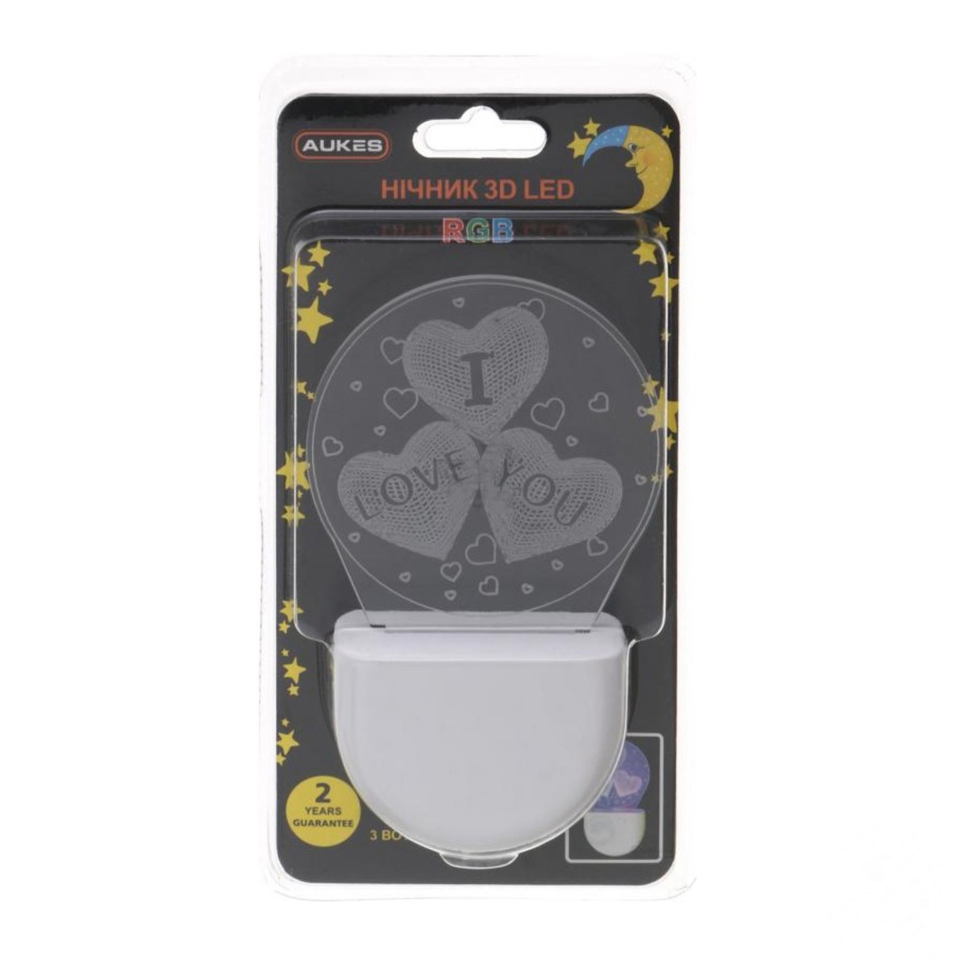 

Ночник Aukes 3D Led I Love You
